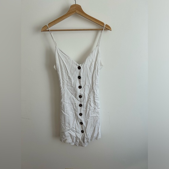 White button down dress - Picture 1 of 3